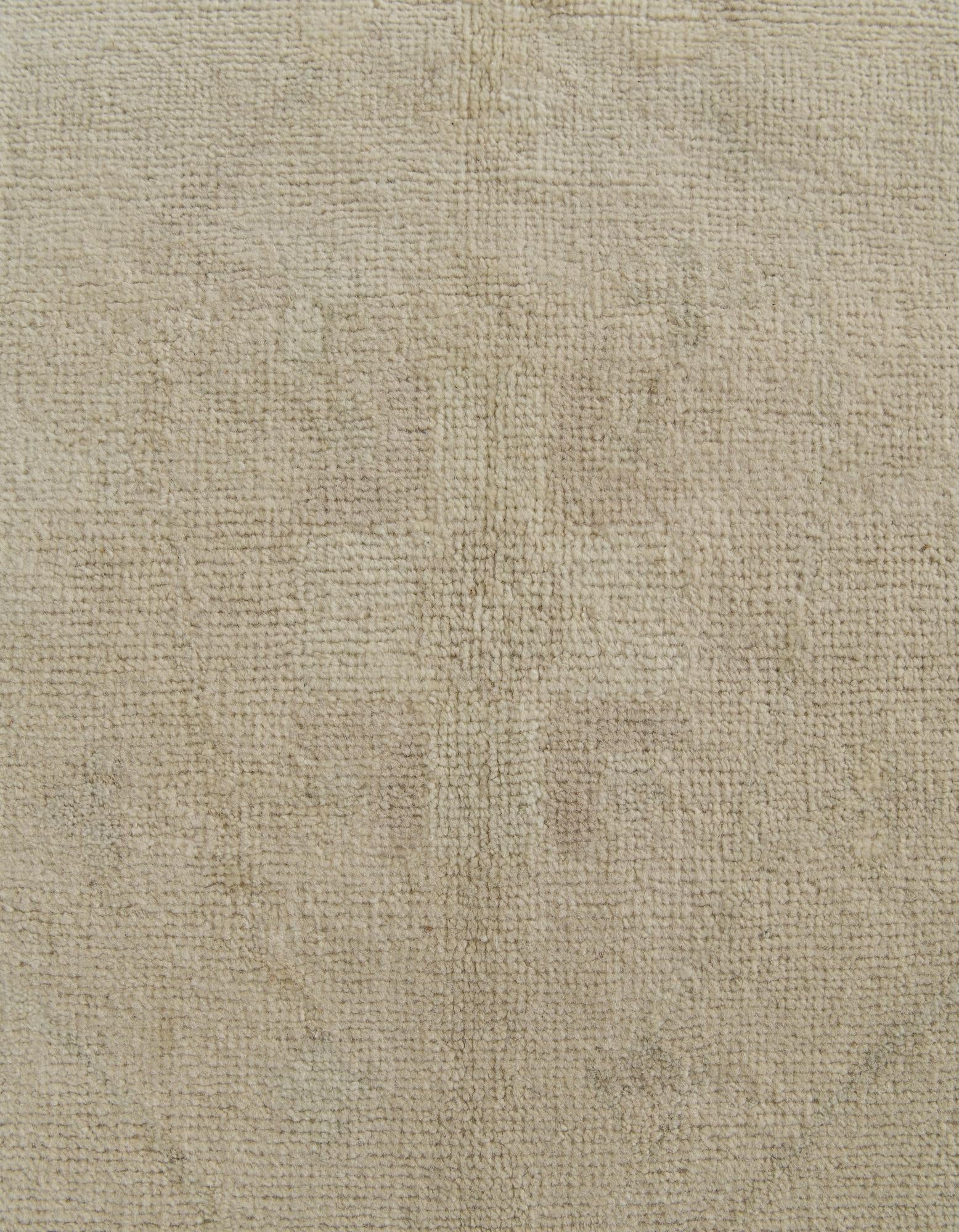 8' 4 x 9' 9 Hand Knotted Oushak Wool Rug