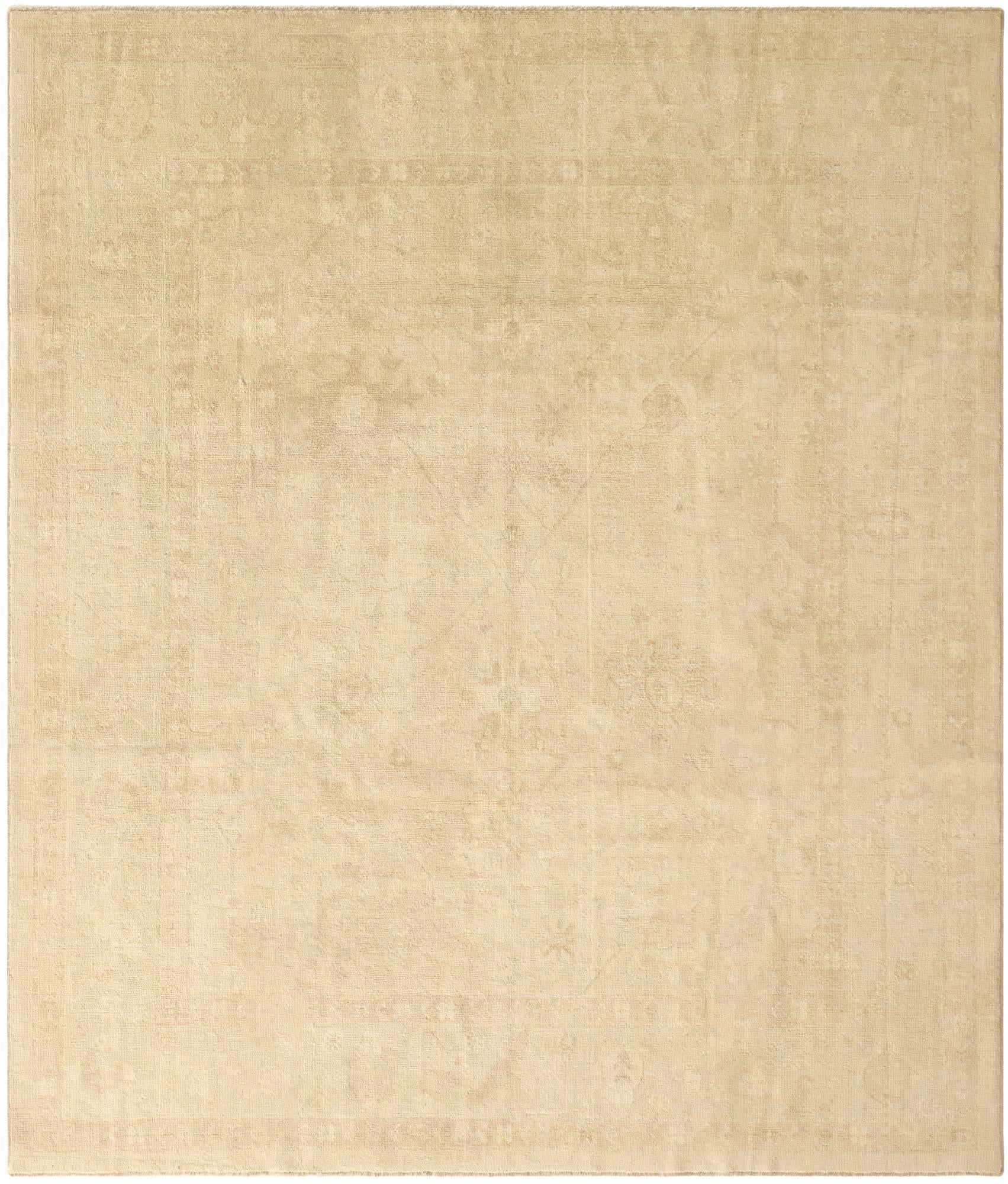 8' 4 x 9' 9  Hand Knotted Oushak Wool Rug
