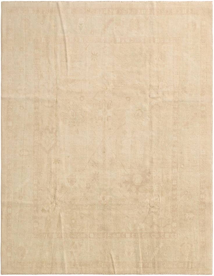 Detail image of 8' 4 x 9' 9 Hand Knotted Oushak Wool Rug