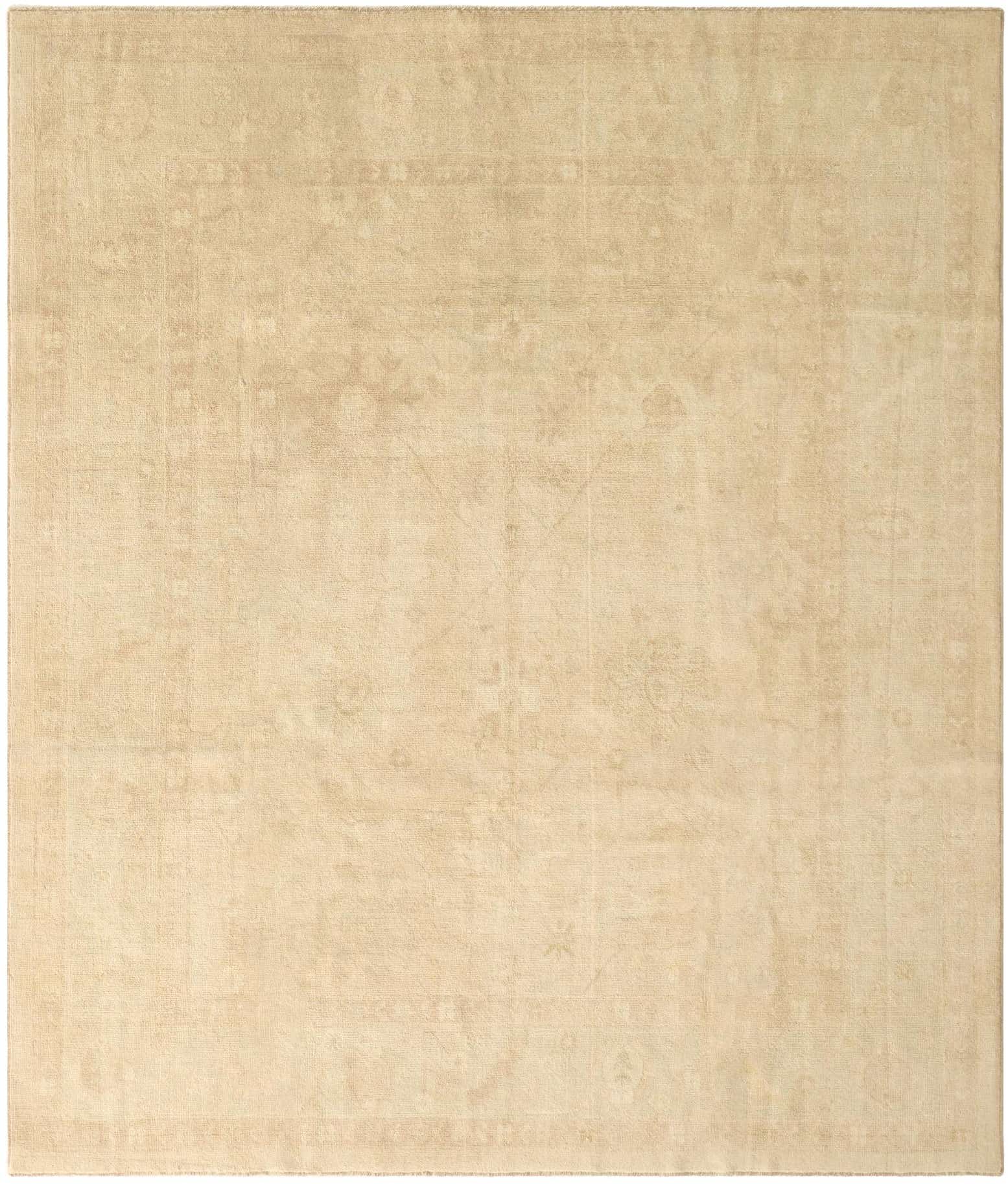 8' 4 x 9' 9 Hand Knotted Oushak Wool Rug