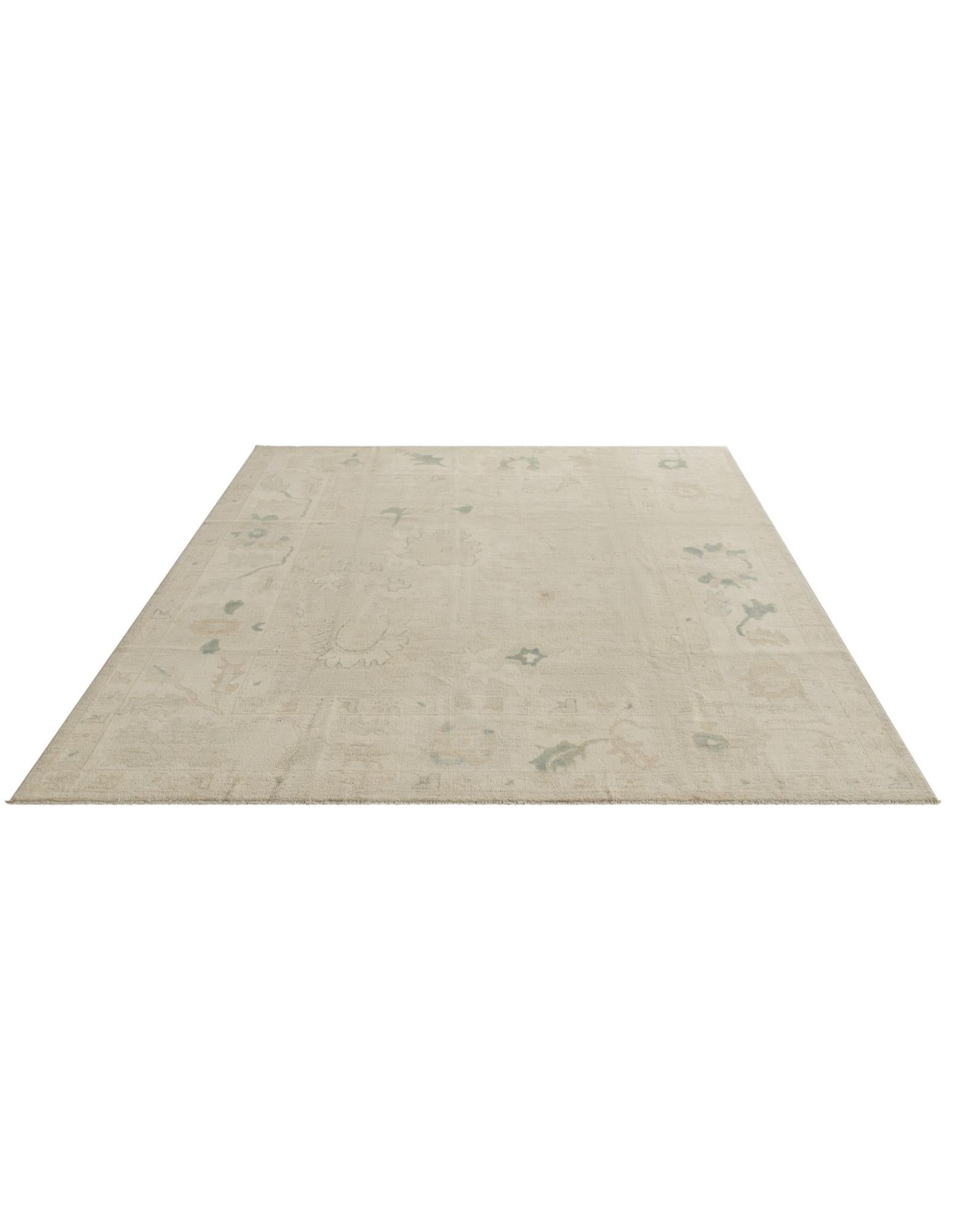 8' 3 x 9' 9 Hand Knotted Oushak Wool Rug
