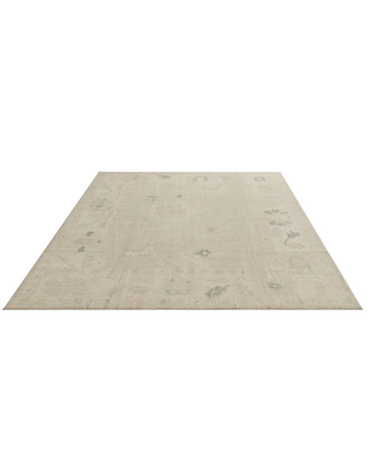 Detail image of 8' 3 x 9' 9 Hand Knotted Oushak Wool Rug