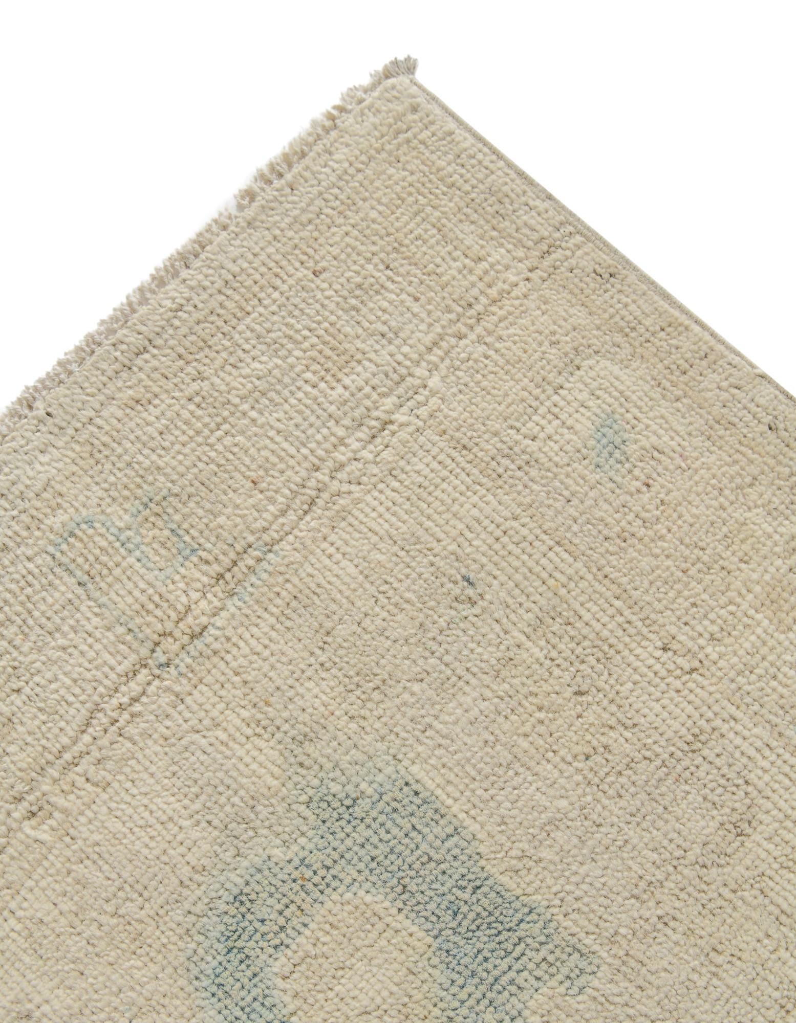 8' 3 x 9' 9 Hand Knotted Oushak Wool Rug
