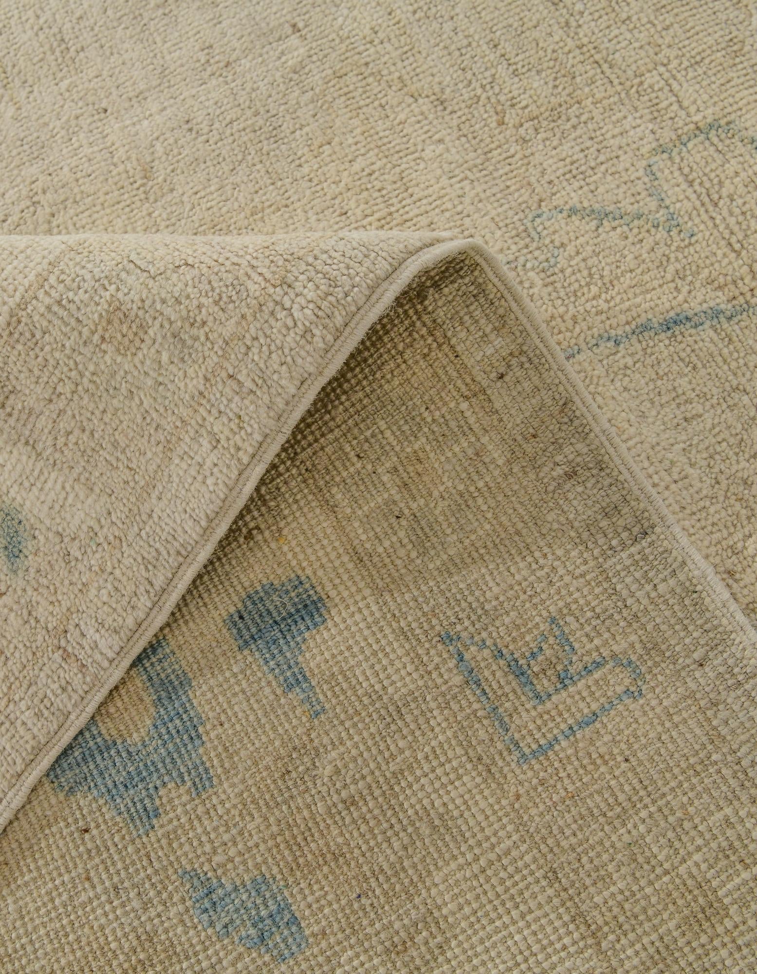 8' 3 x 9' 9 Hand Knotted Oushak Wool Rug
