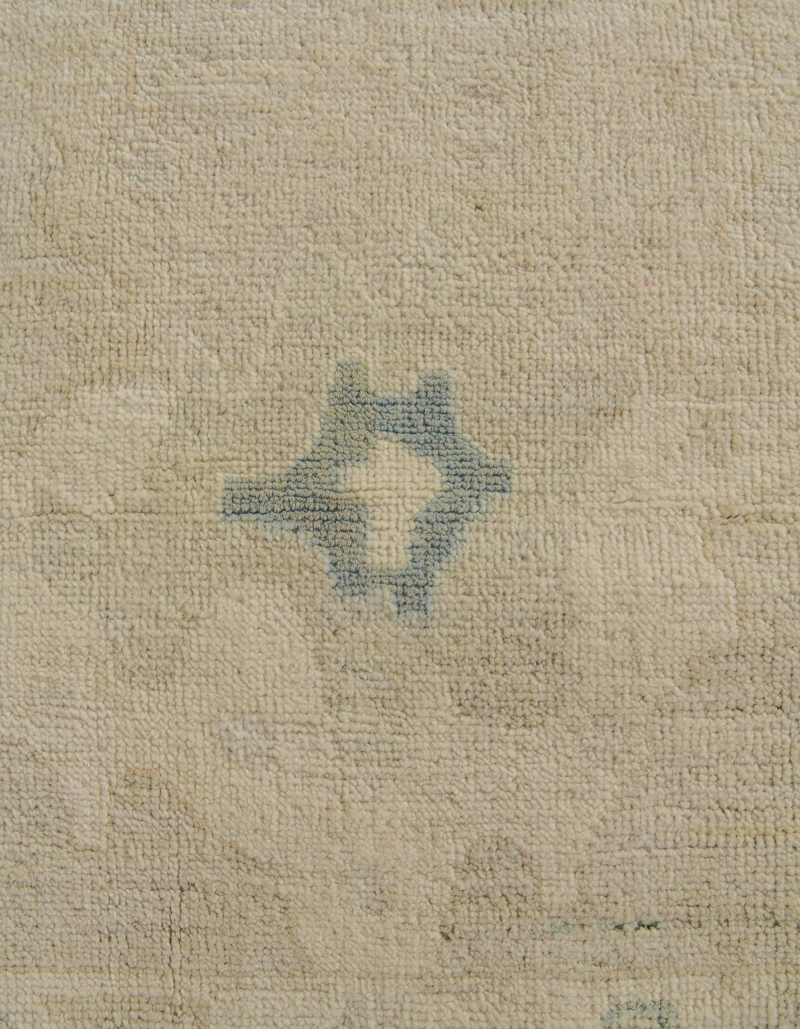 8' 3 x 9' 9 Hand Knotted Oushak Wool Rug