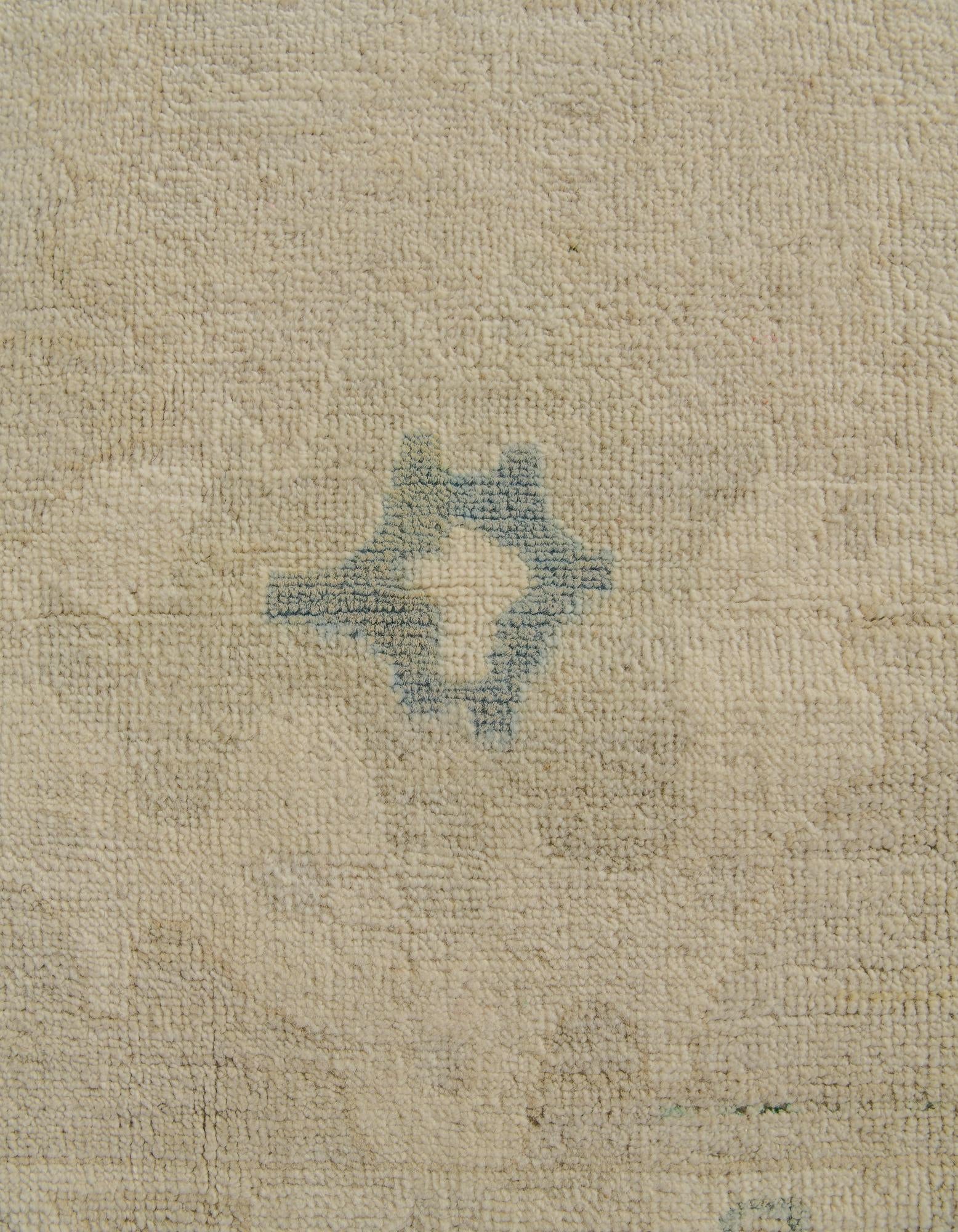 8' 3 x 9' 9 Hand Knotted Oushak Wool Rug
