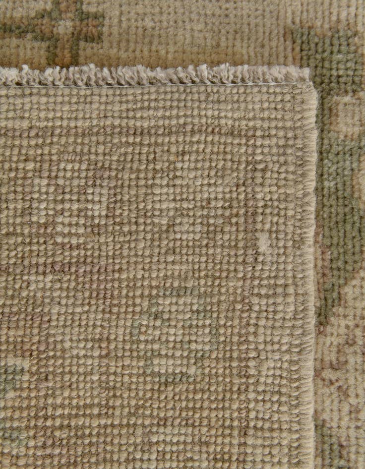 Detail image of 9' 2 x 12' 2 Hand Knotted Oushak Wool Rug