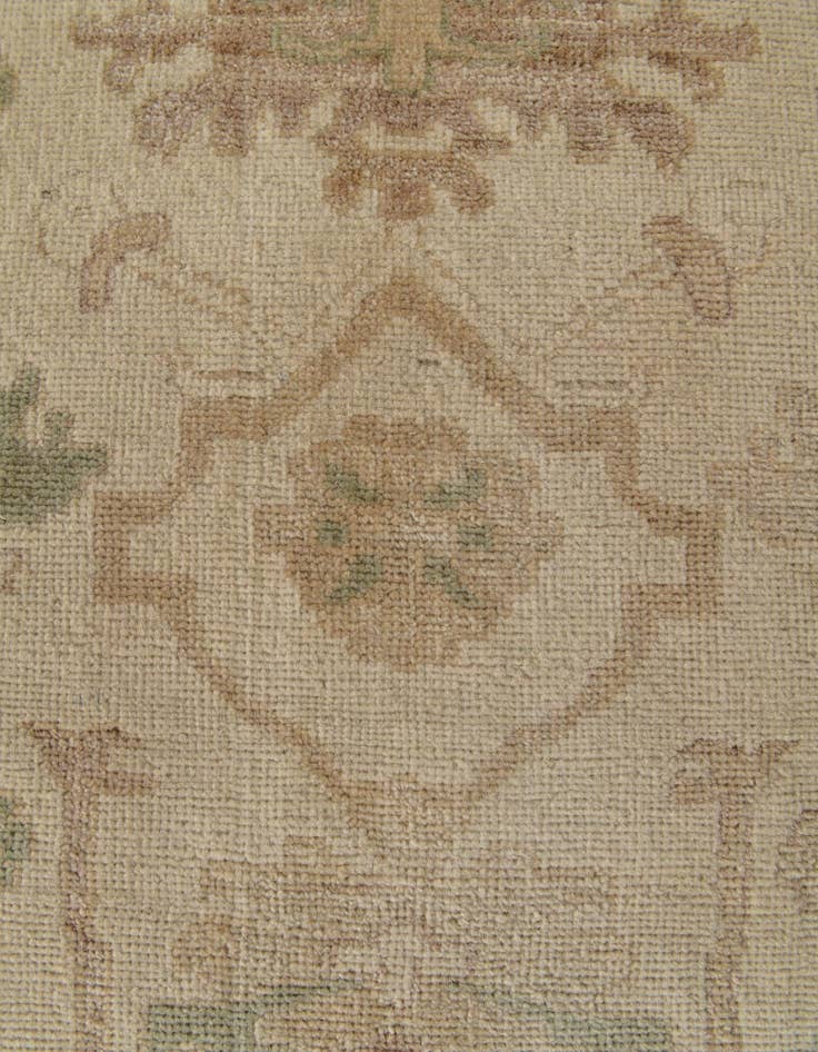 Detail image of 9' 2 x 12' 2  Hand Knotted Oushak Wool Rug