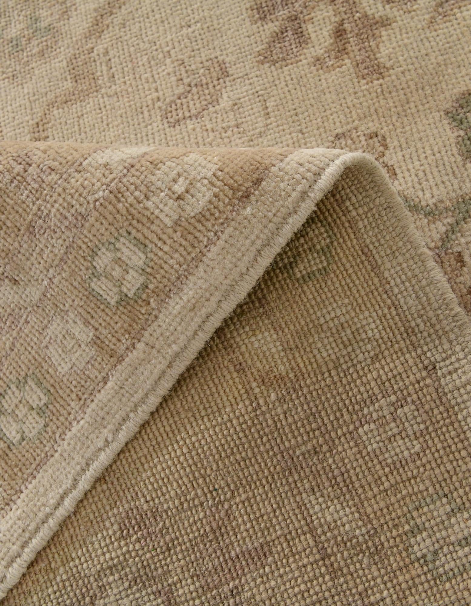 9' 2 x 12' 2 Hand Knotted Oushak Wool Rug