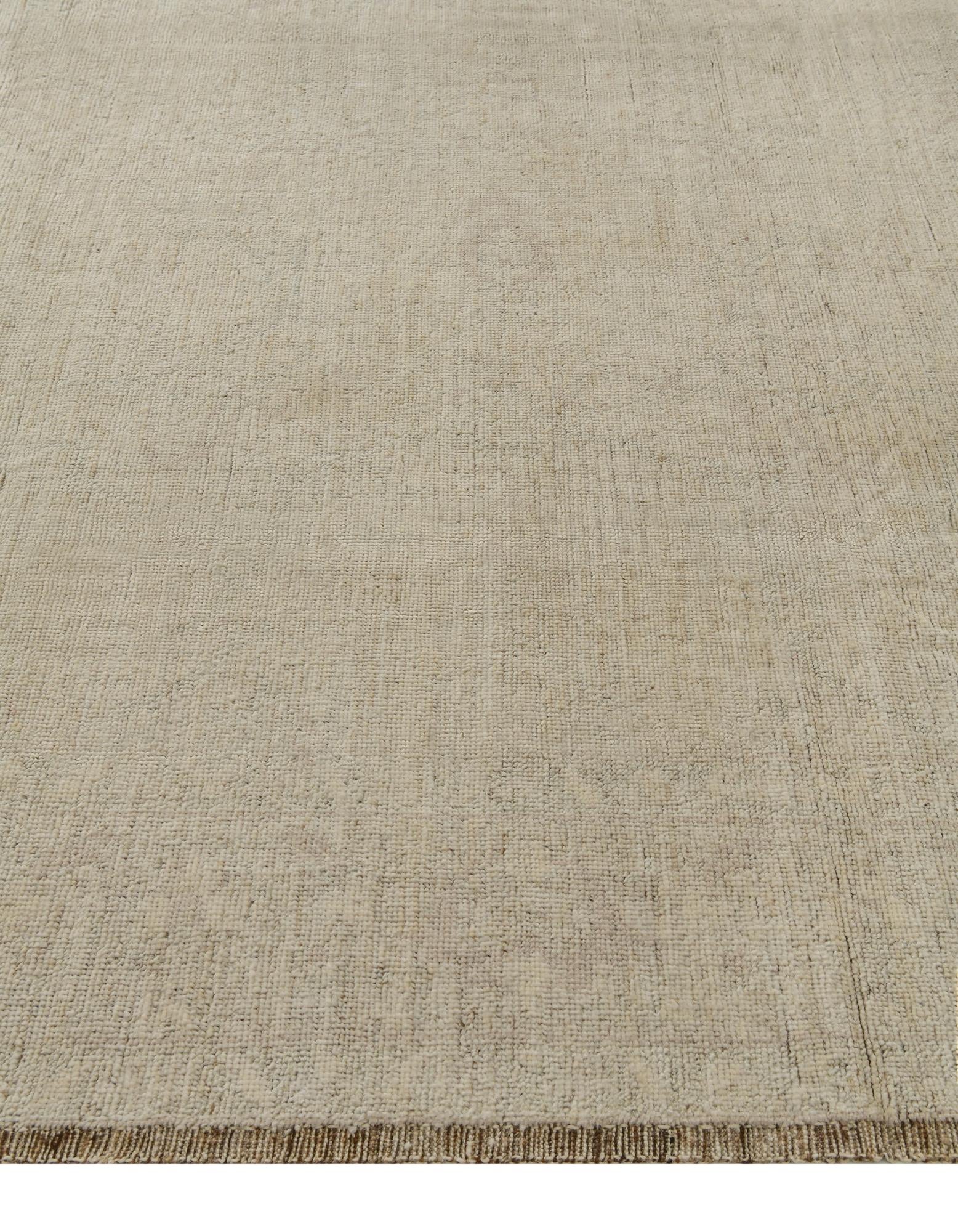 8' 4 x 10' 11 Hand Knotted Oushak Wool Rug