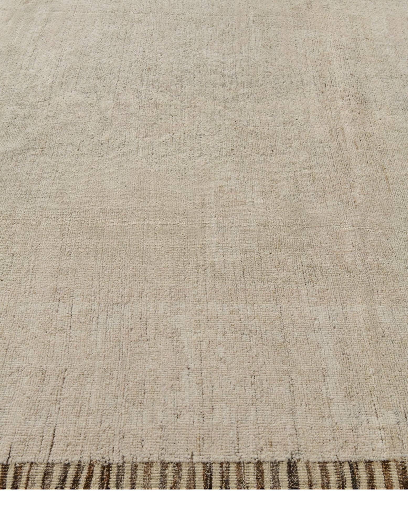 8' 5 x 10' 8 Hand Knotted Oushak Wool Rug