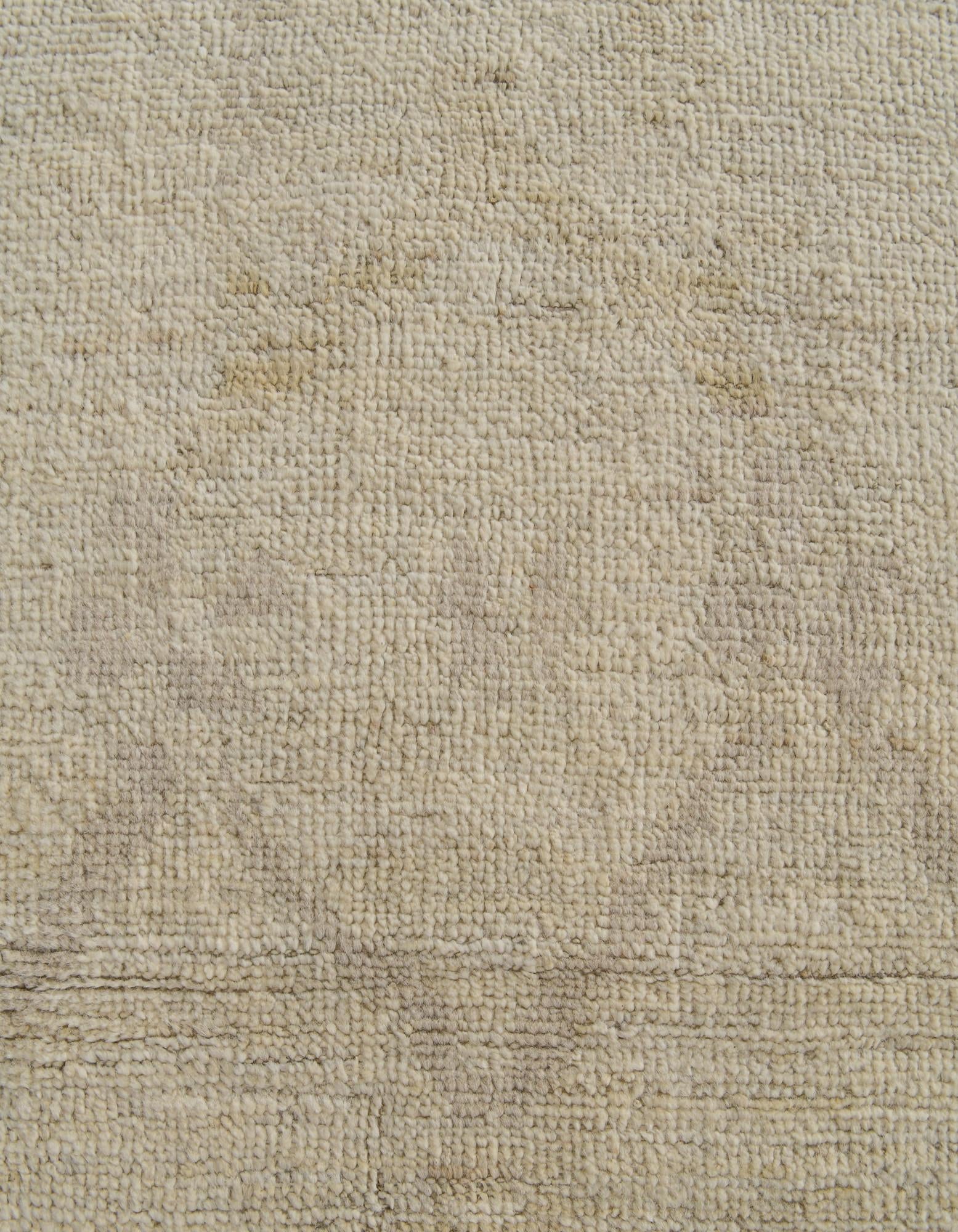 8' 5 x 10' 2 Hand Knotted Oushak Wool Rug