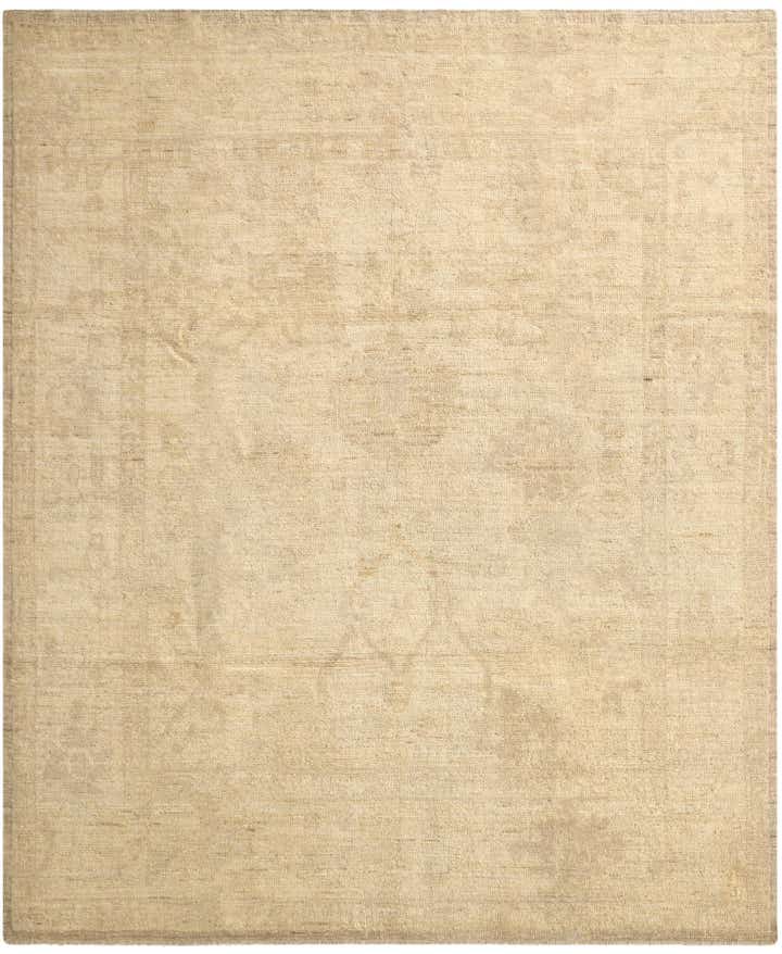 8' 5 x 10' 2 Hand Knotted Oushak Wool Rug