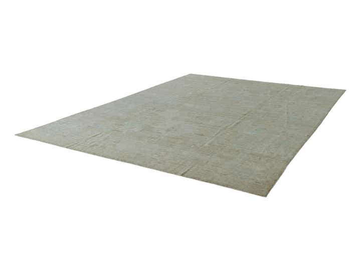 9' 11 x 13' 7 Hand Knotted Oushak Wool Rug