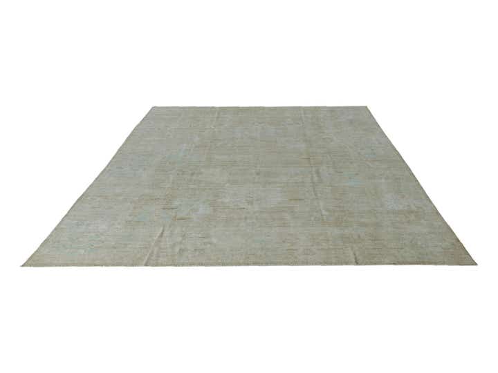 9' 11 x 13' 7 Hand Knotted Oushak Wool Rug