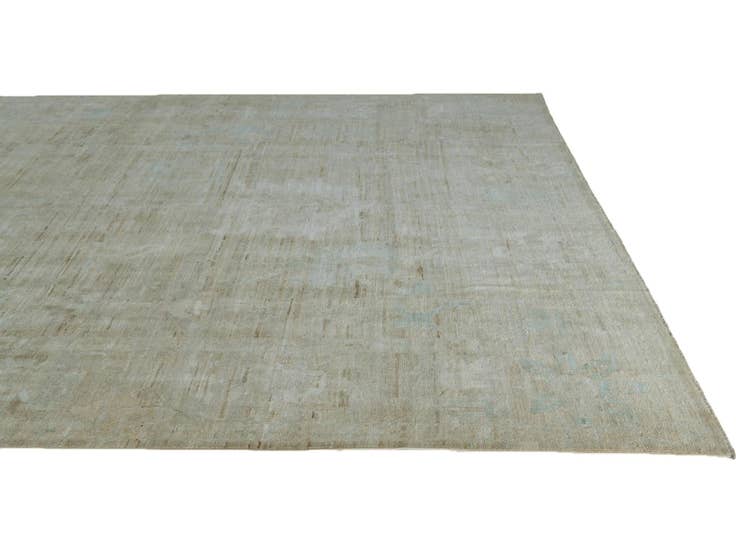 Detail image of 9' 11 x 13' 7 Hand Knotted Oushak Wool Rug