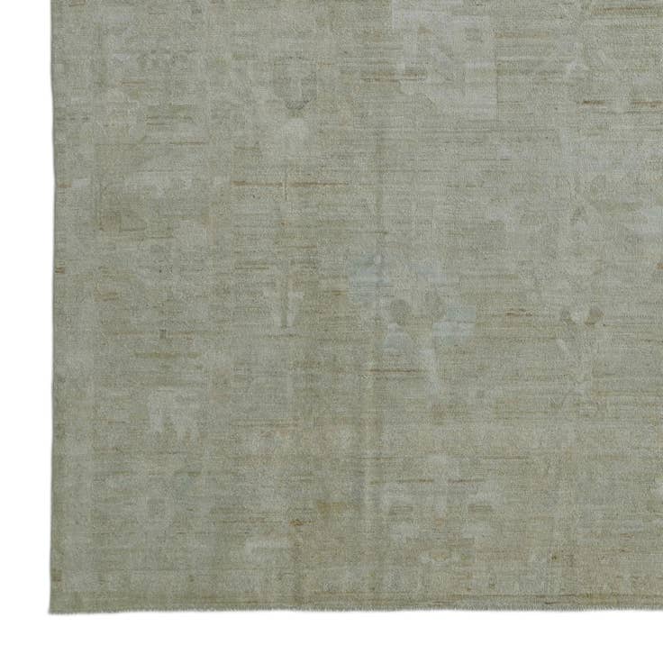 Detail image of 9' 11 x 13' 7 Hand Knotted Oushak Wool Rug