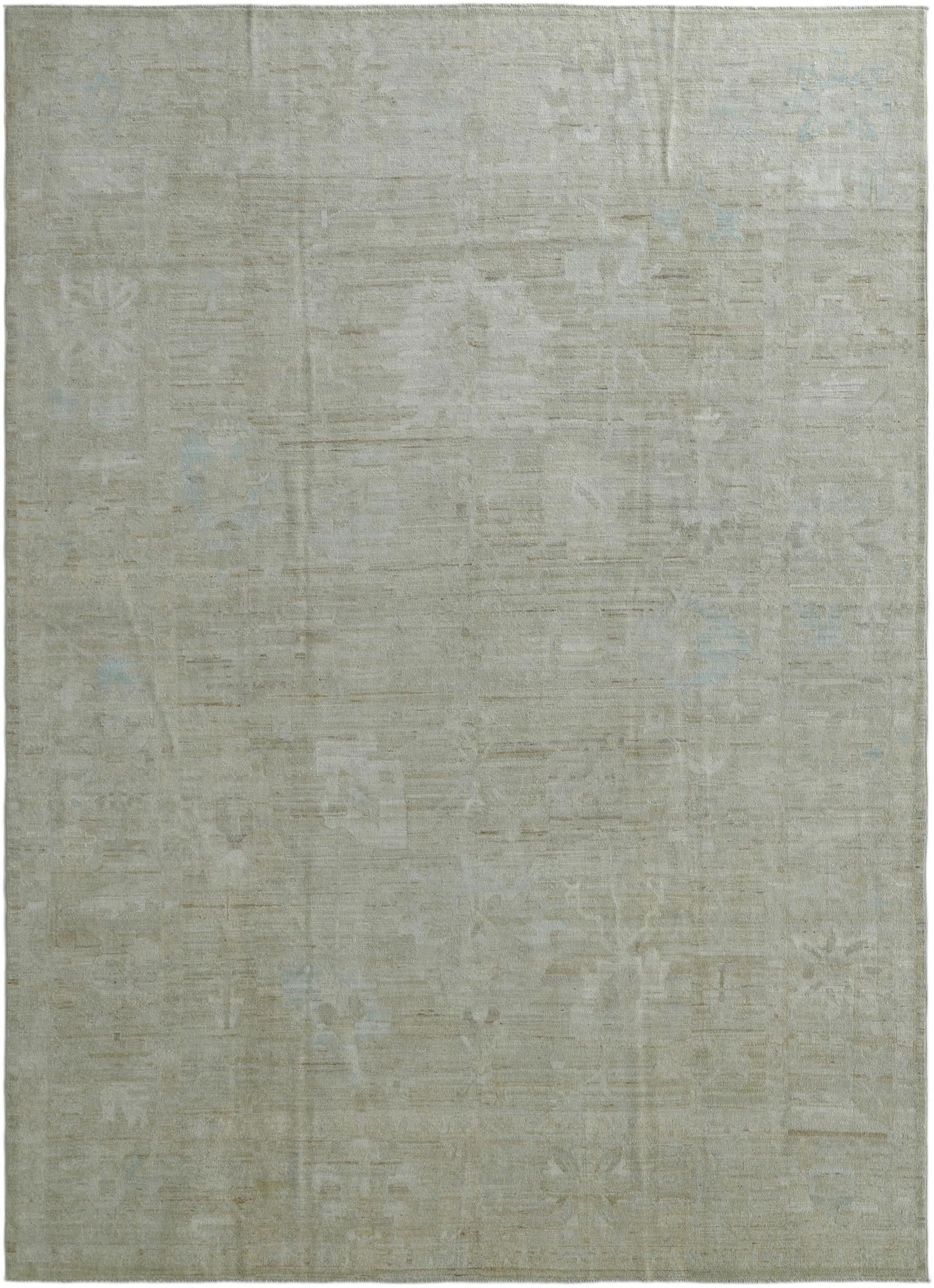 9' 11 x 13' 7 Hand Knotted Oushak Wool Rug