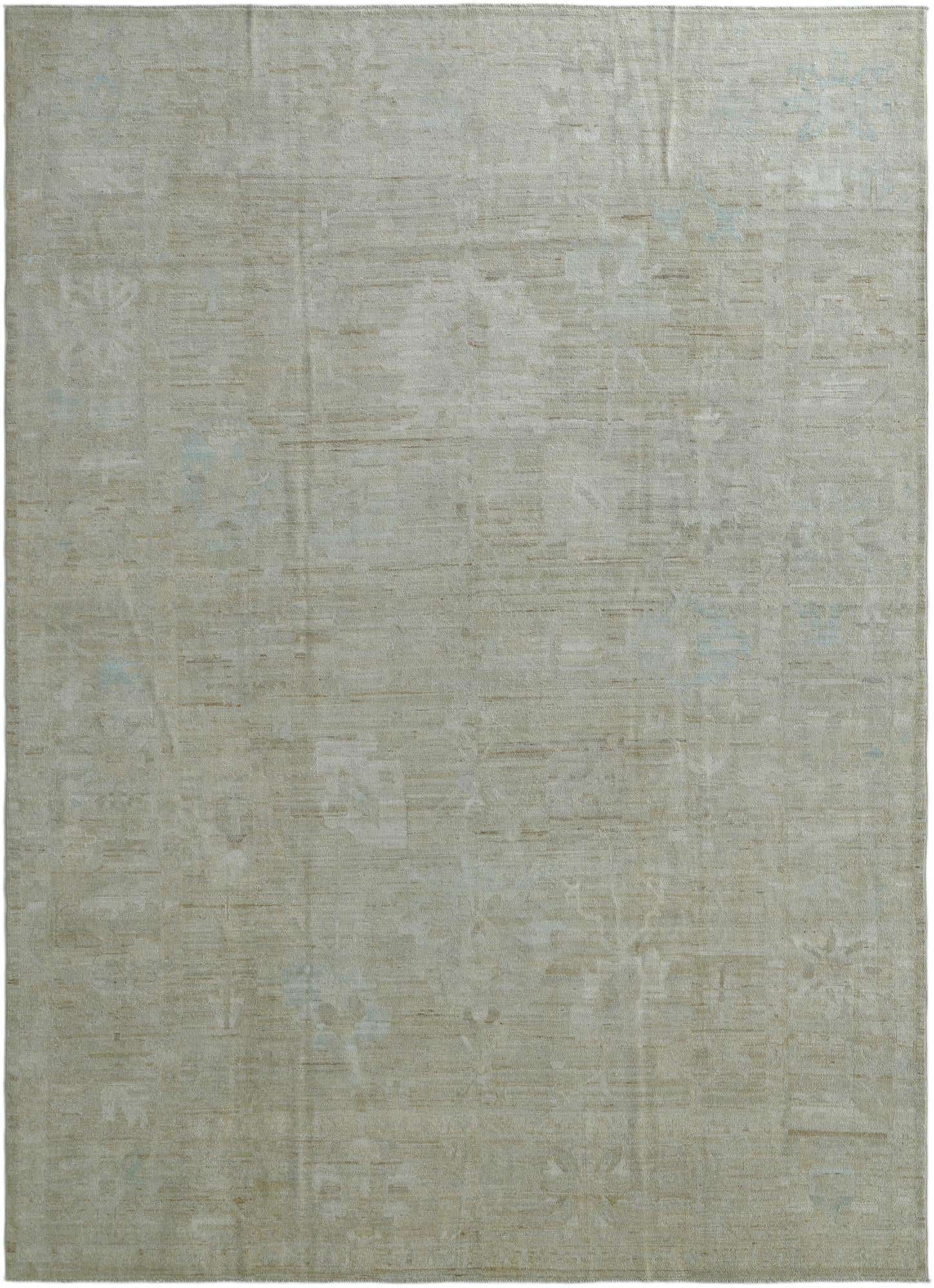 9' 11 x 13' 7 Hand Knotted Oushak Wool Rug