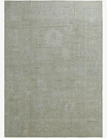 9' 11 x 13' 7 Hand Knotted Oushak Wool Rug