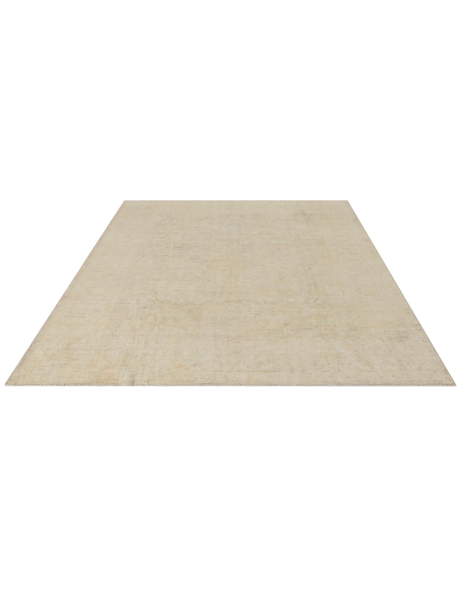 8' 1 x 9' 7 Hand Knotted Oushak Wool Rug