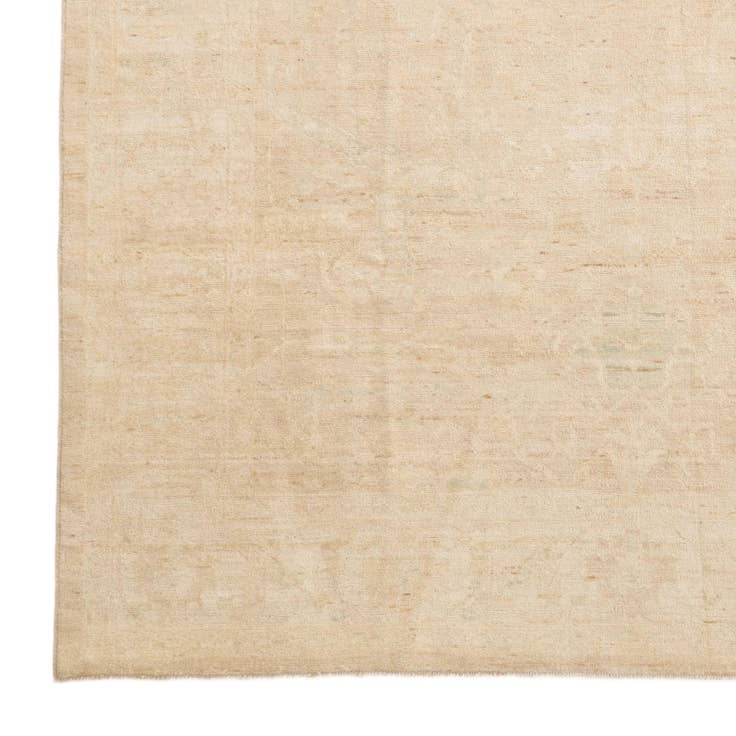 Detail image of 8' 1 x 9' 7 Hand Knotted Oushak Wool Rug