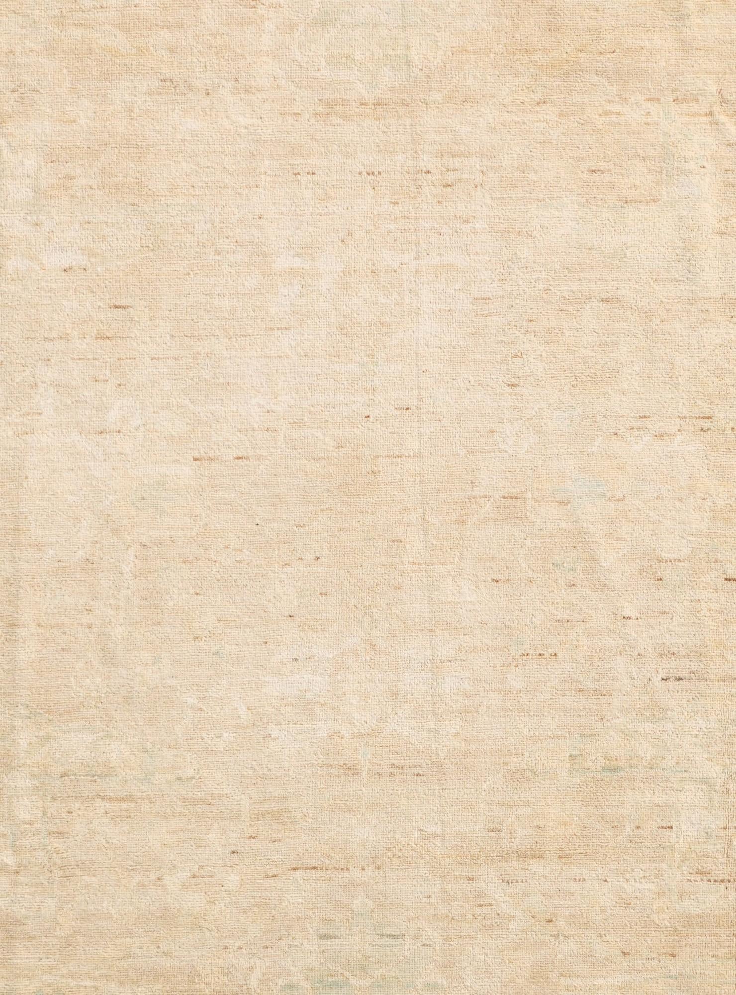 8' 1 x 9' 7 Hand Knotted Oushak Wool Rug