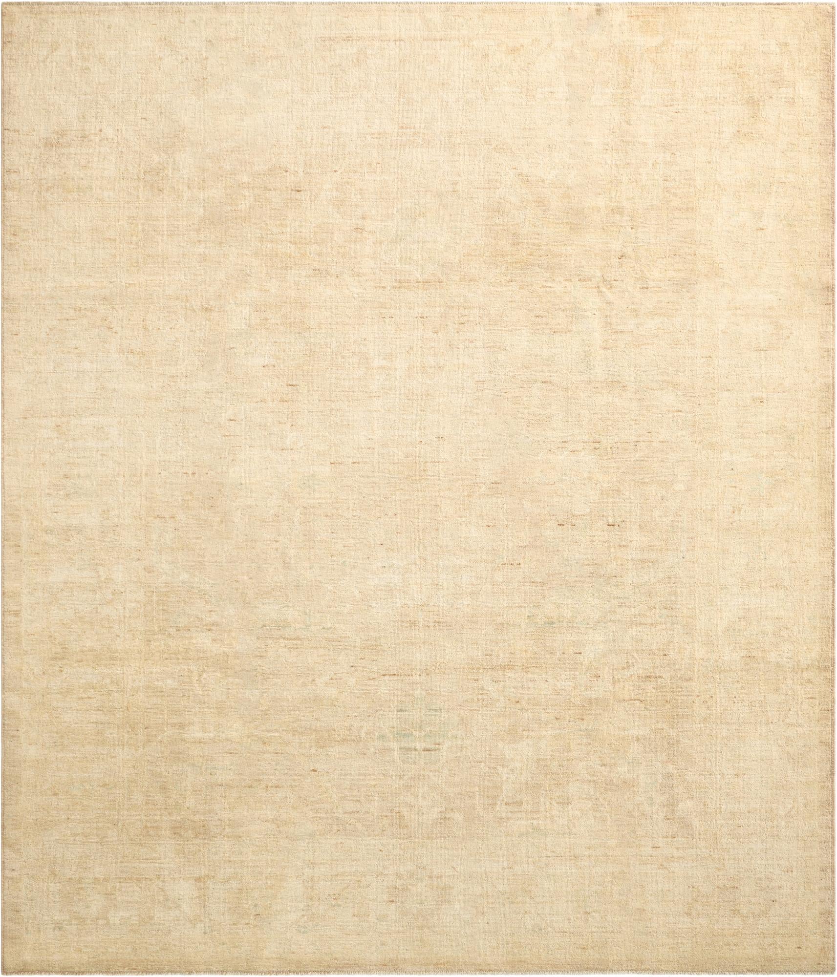 8' 1 x 9' 7 Hand Knotted Oushak Wool Rug