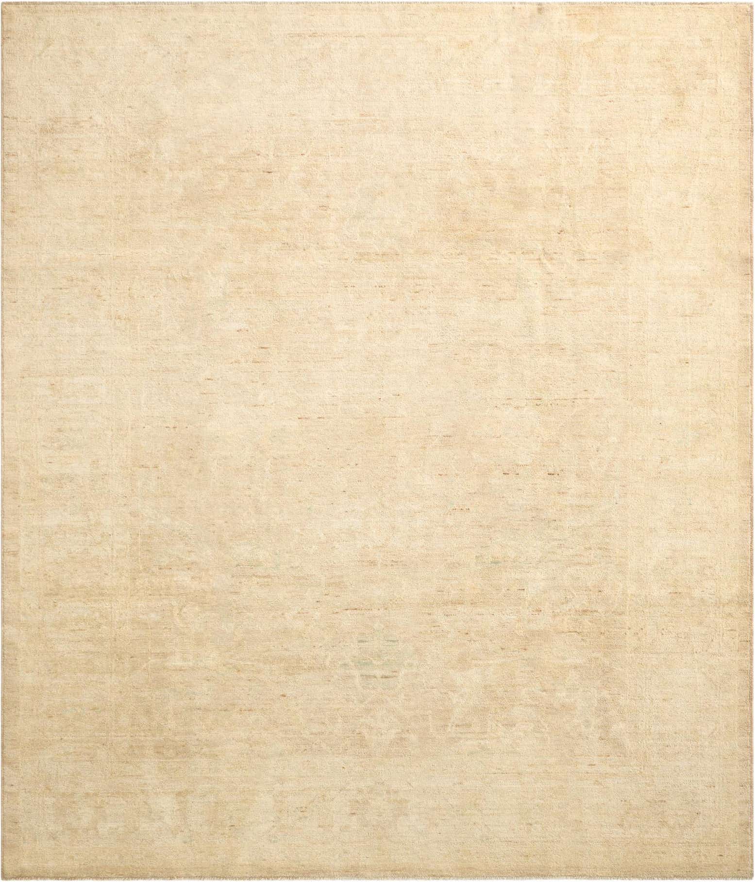 8' 1 x 9' 7 Hand Knotted Oushak Wool Rug