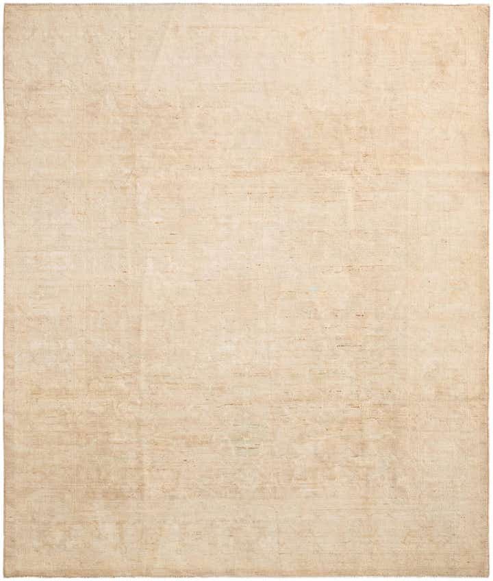 8' 1 x 9' 7 Hand Knotted Oushak Wool Rug