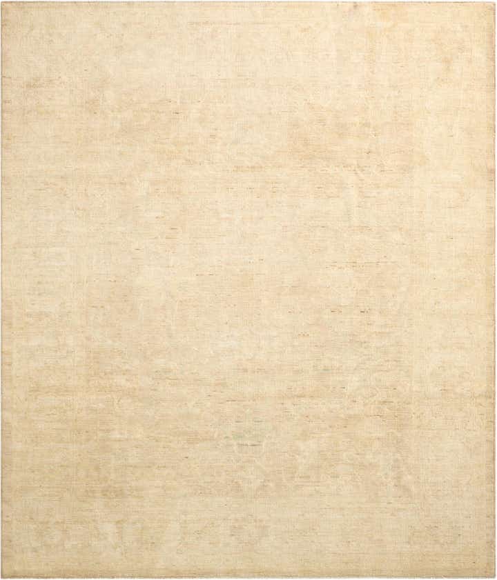 8' 1 x 9' 7 Hand Knotted Oushak Wool Rug