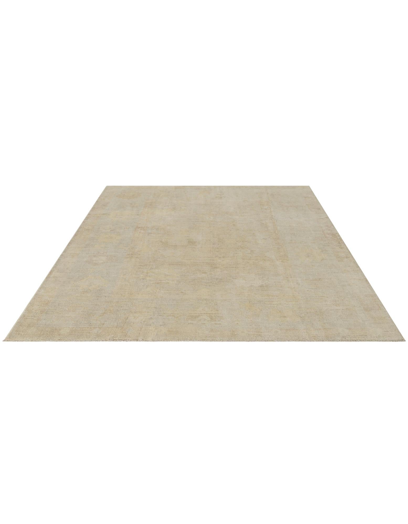 8' 4 x 9' 8 Hand Knotted Oushak Wool Rug