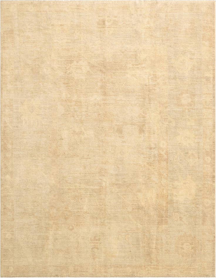 Detail image of 8' 4 x 9' 8 Hand Knotted Oushak Wool Rug