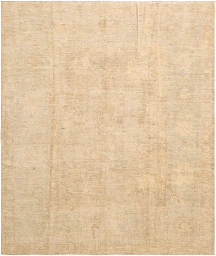 8' 4 x 9' 8 Hand Knotted Oushak Wool Rug