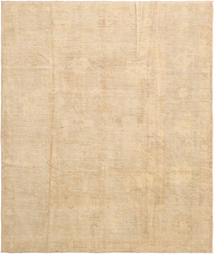 Detail image of 8' 4 x 9' 8 Hand Knotted Oushak Wool Rug