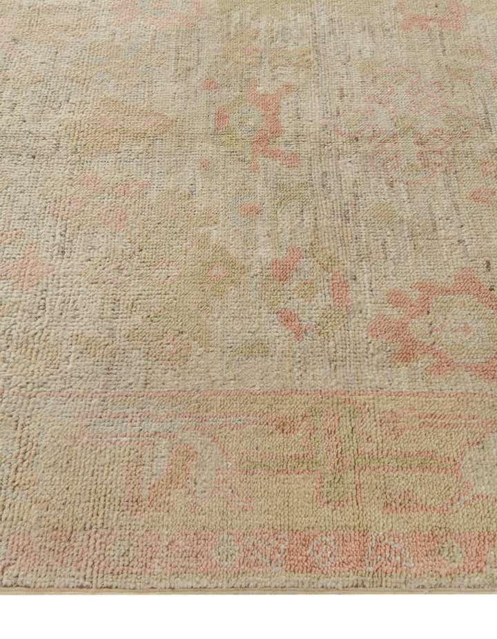 4' 3 x 6' 3 Hand Knotted Oushak Wool Rug