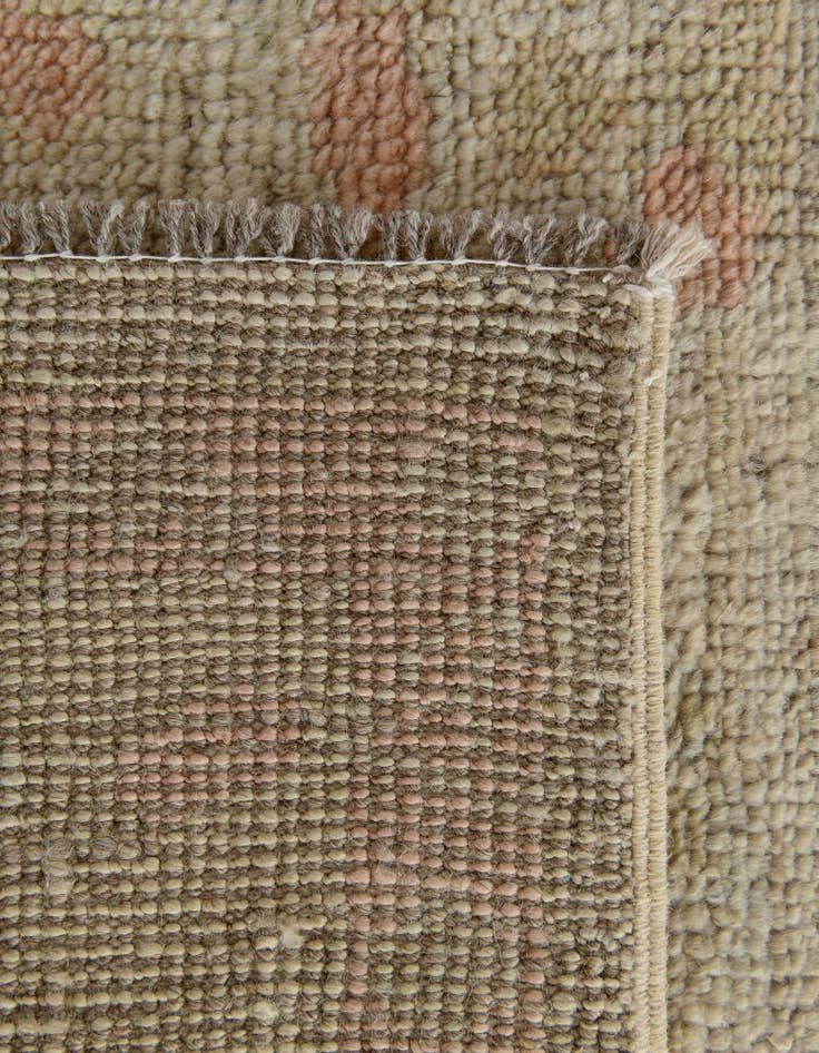 Detail image of 4' 3 x 6' 3 Hand Knotted Oushak Wool Rug