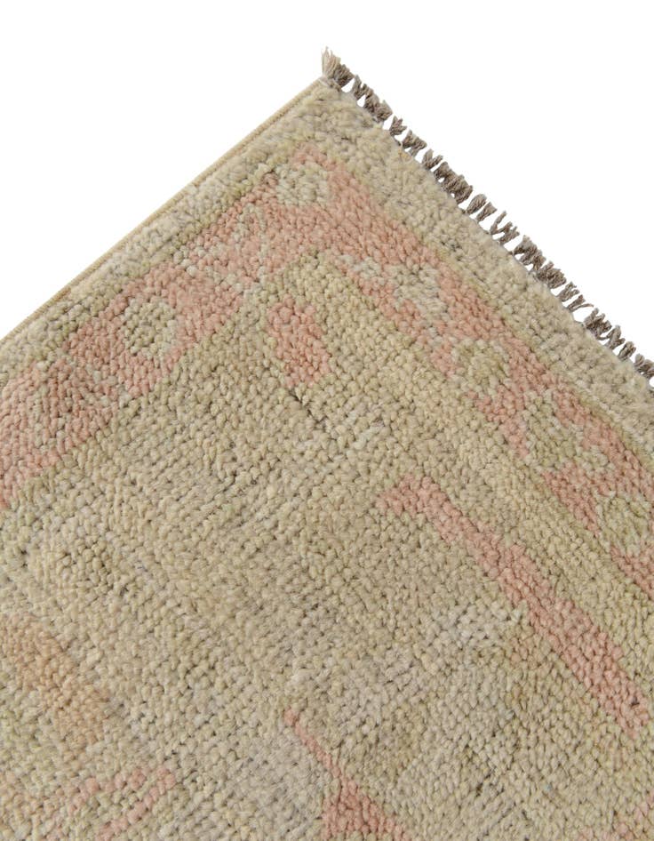 Detail image of 4' 3 x 6' 3 Hand Knotted Oushak Wool Rug