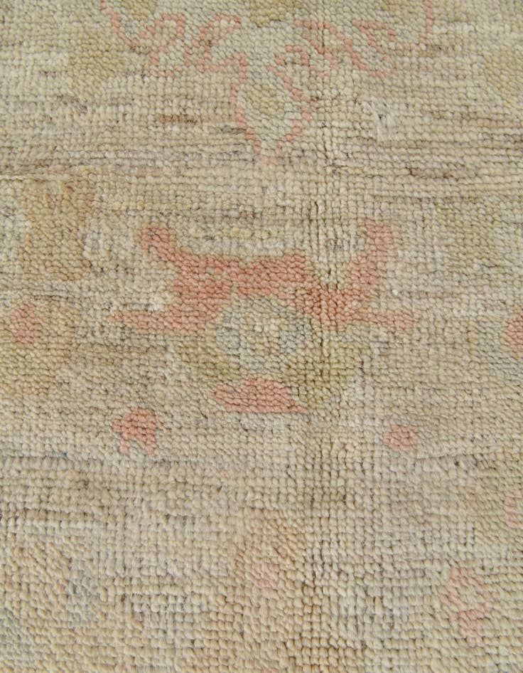 Detail image of 4' 3 x 6' 3 Hand Knotted Oushak Wool Rug