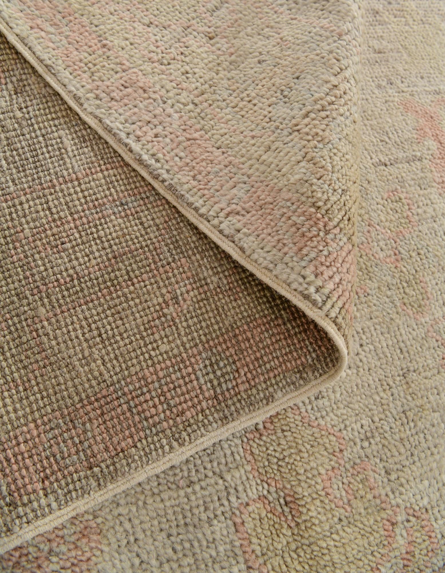 4' 3 x 6' 3 Hand Knotted Oushak Wool Rug