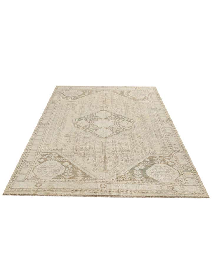 6' 11 x 9' 8 Oushak Wool Rug