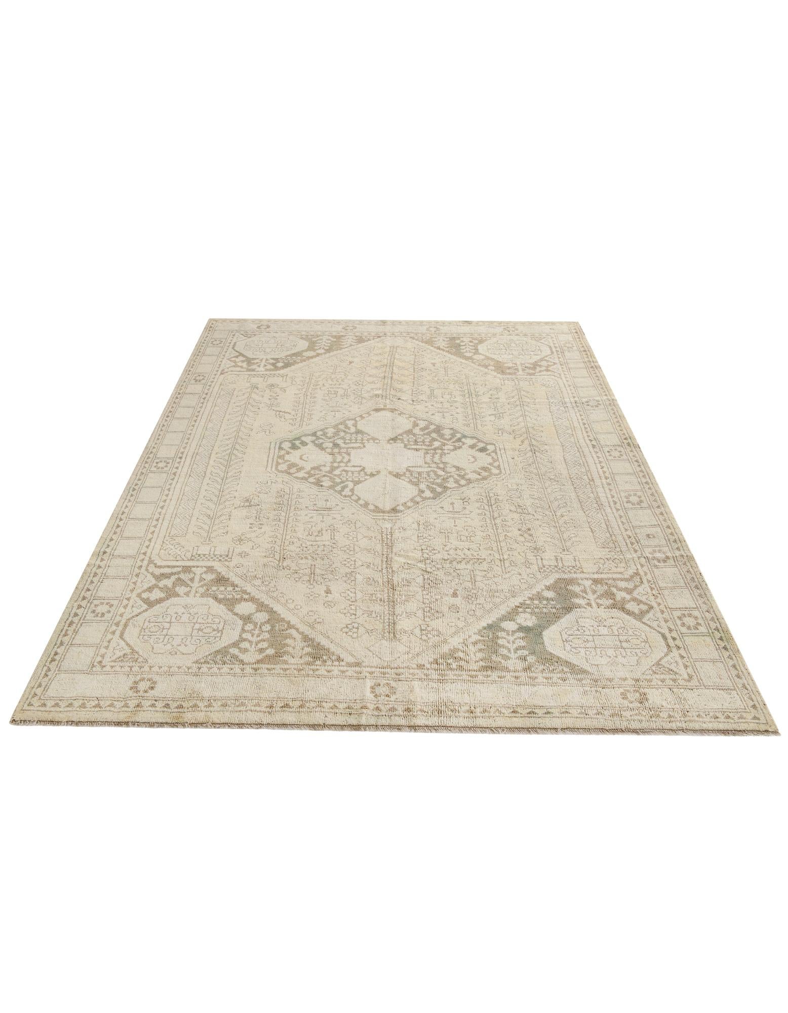 6' 11 x 9' 8 Oushak Wool Rug