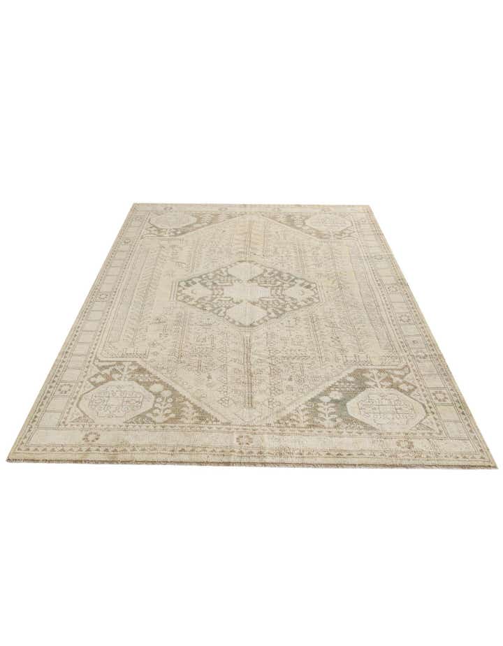 6' 11 x 9' 8 Oushak Wool Rug