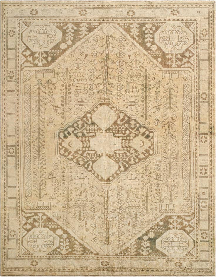 Detail image of 6' 11 x 9' 8 Oushak Wool Rug