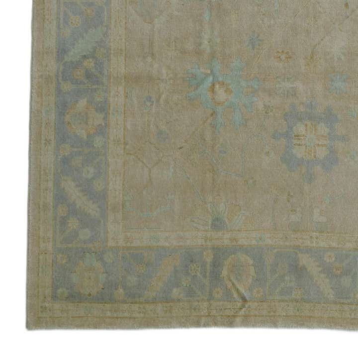 8' 10 x 11' 7 Hand Knotted Oushak Wool Rug