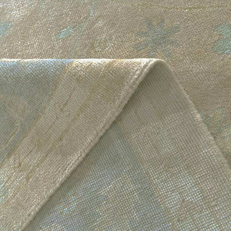 Detail image of 8' 10 x 11' 7 Hand Knotted Oushak Wool Rug