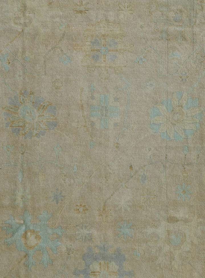 8' 10 x 11' 7 Hand Knotted Oushak Wool Rug