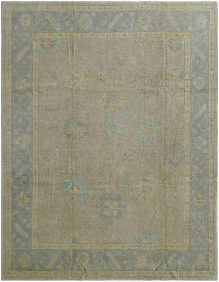 8' 10 x 11' 7 Hand Knotted Oushak Wool Rug
