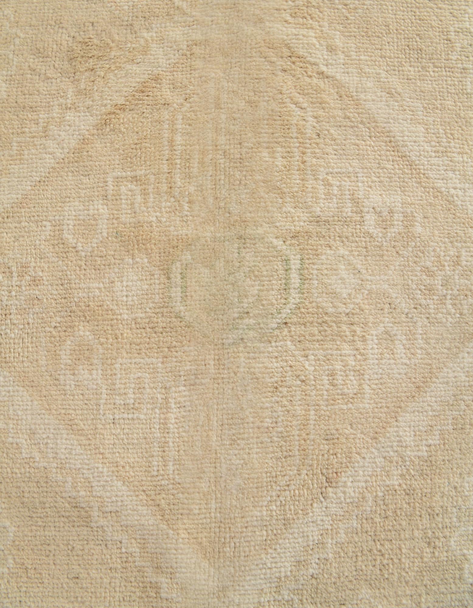 6' 8 x 9' 7 Hand Knotted Oushak Wool Rug