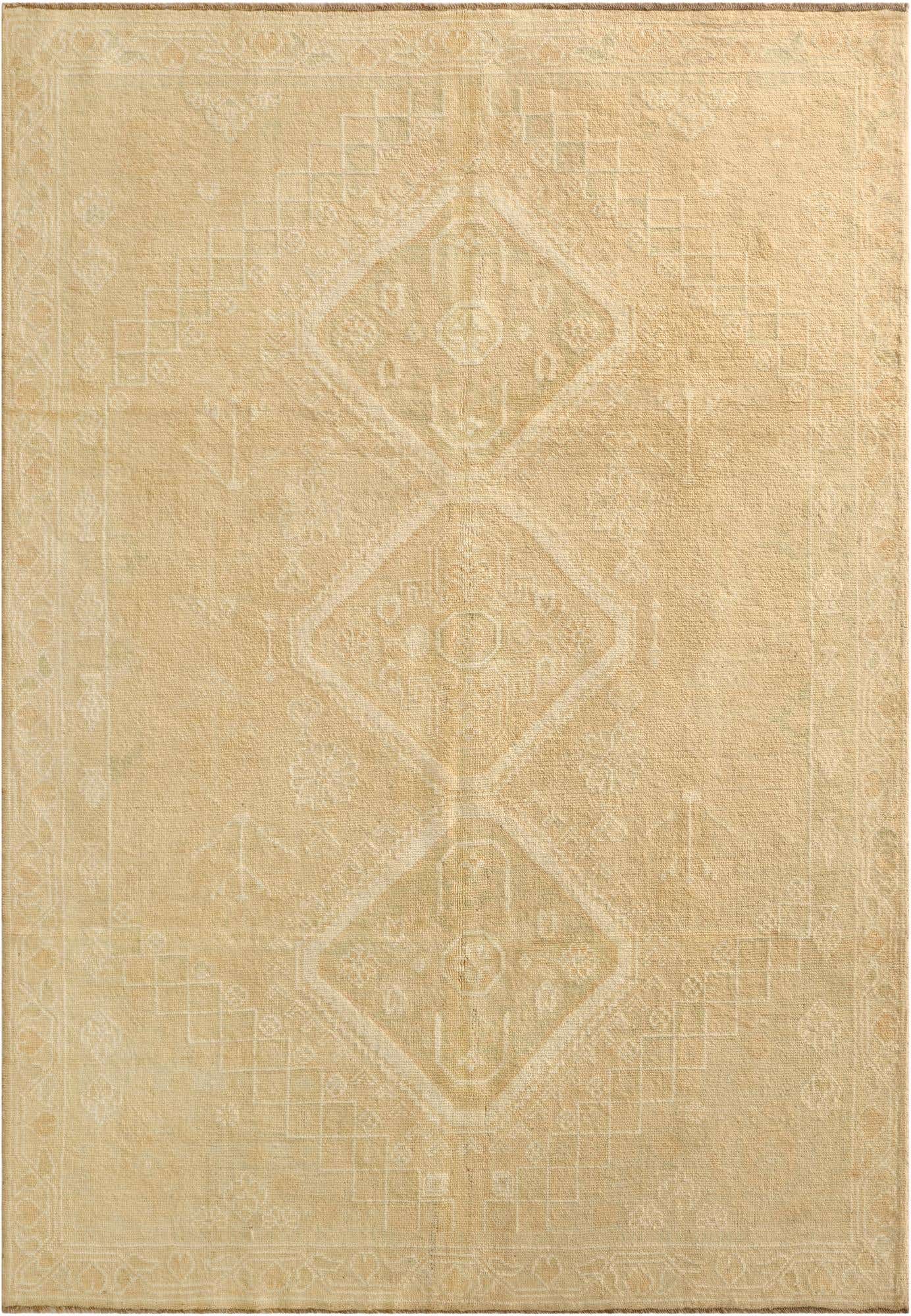 6' 8 x 9' 7 Hand Knotted Oushak Wool Rug